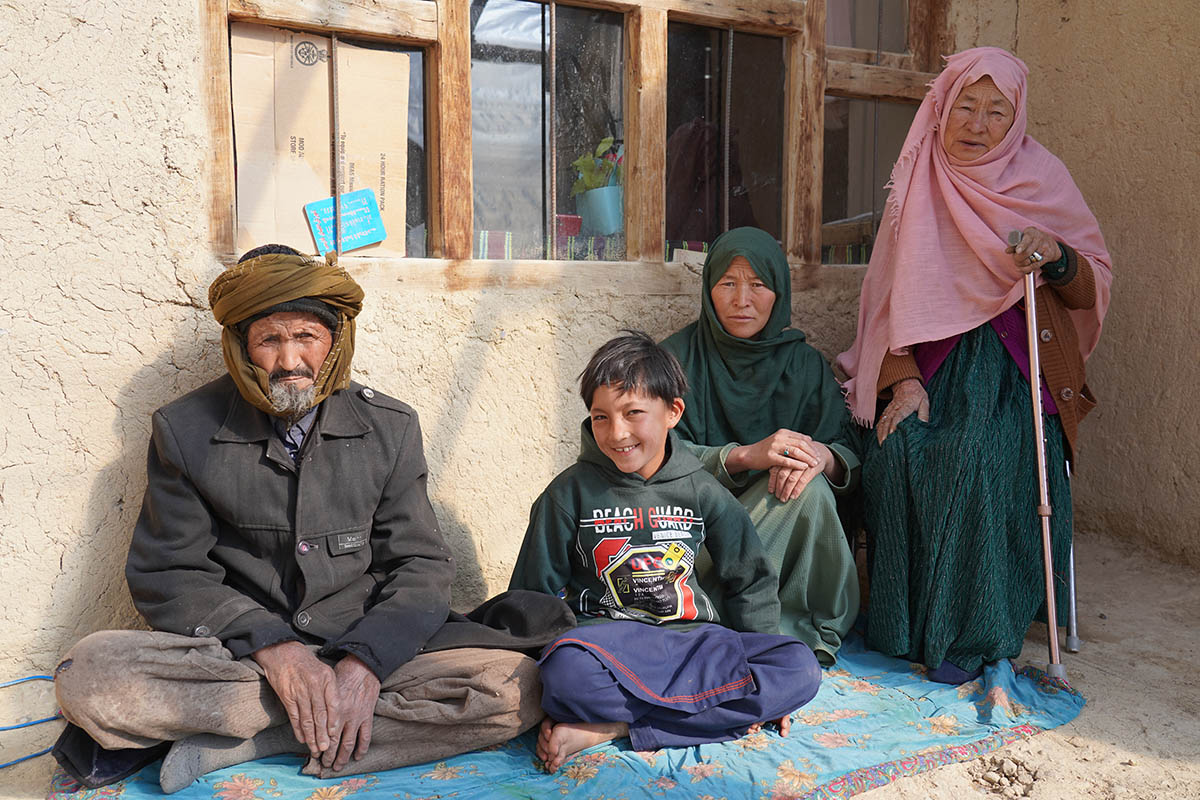 Ali, Amina, daughter and grandson, Afghanistan